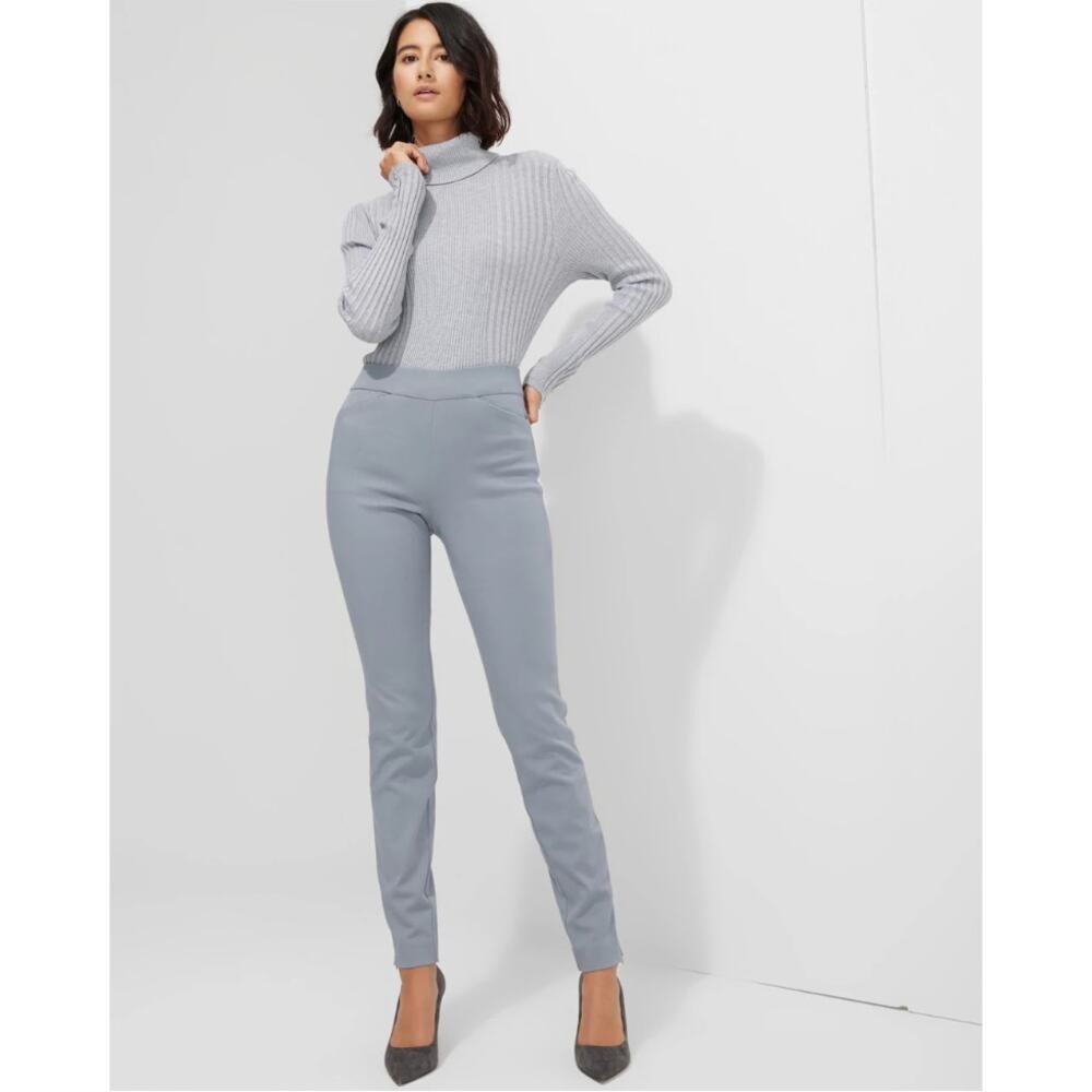 WHBM Gray Pull-On Skinny Pants Size 0